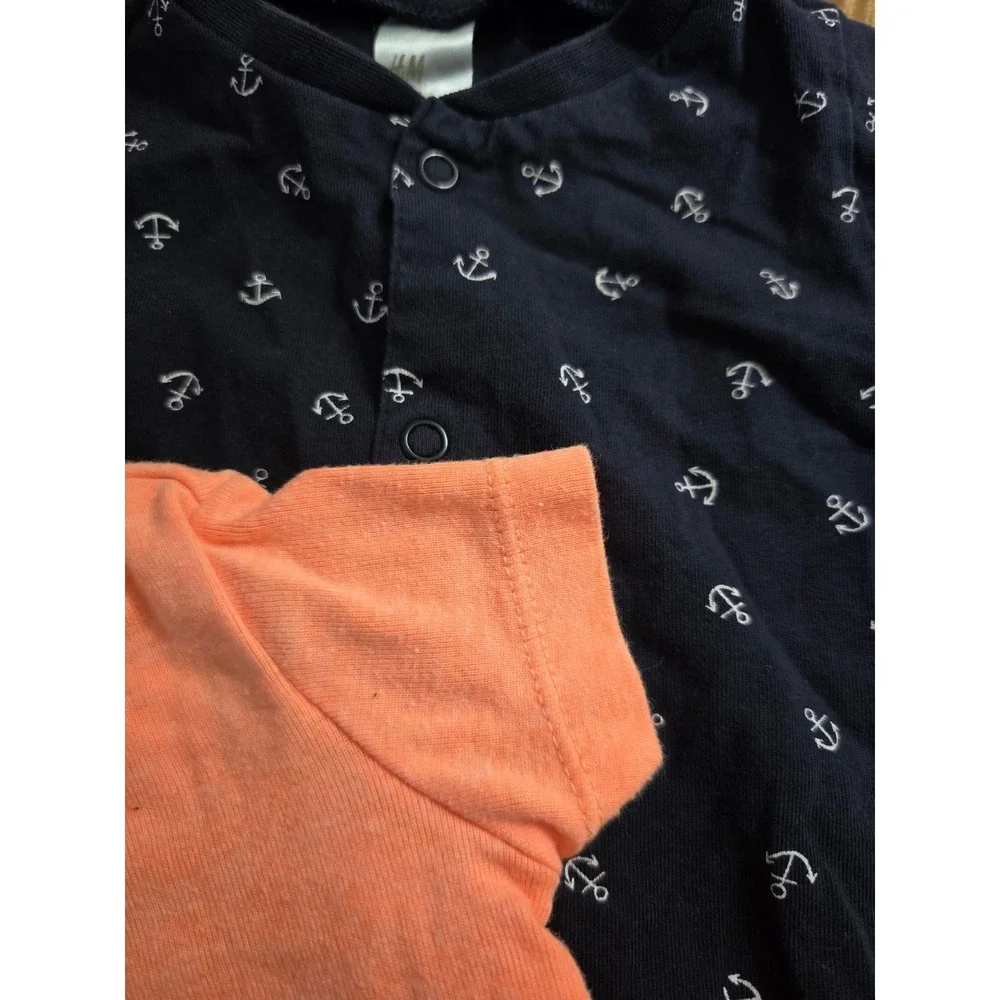 Carters and H&M Baby Boy 5pc Bundle 6M Nautical/Anchor/Pirate set